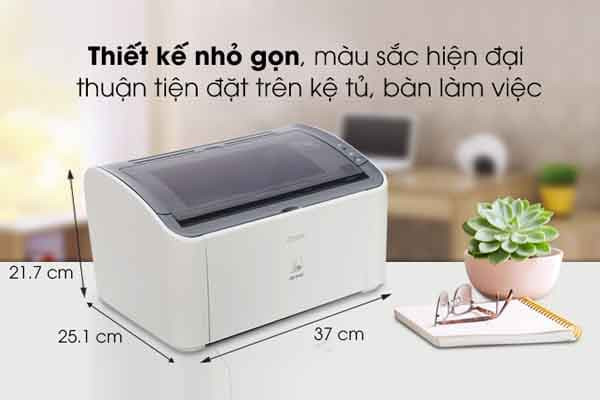 Máy in Canon 2900 thiết kế nhỏ gọn, màu sắc hiện đại