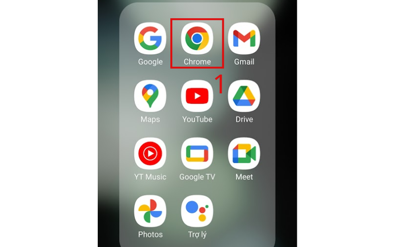 Truy cập vào Google Chrome trên điện thoại