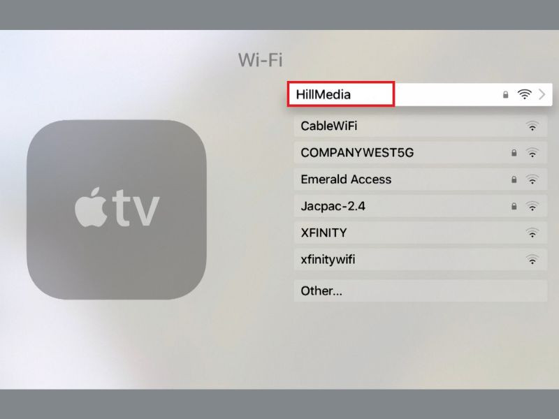 Chọn mạng Wi-Fi và nhập mật khẩu nếu cần (Đảm bảo iPhone và TV cùng kết nối một mạng Wifi).