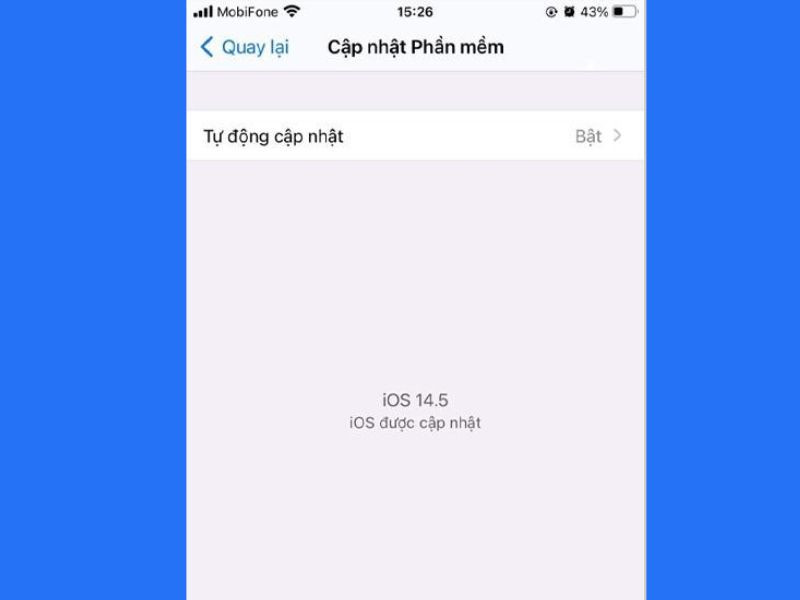 Cập nhật hệ điều hành iOS