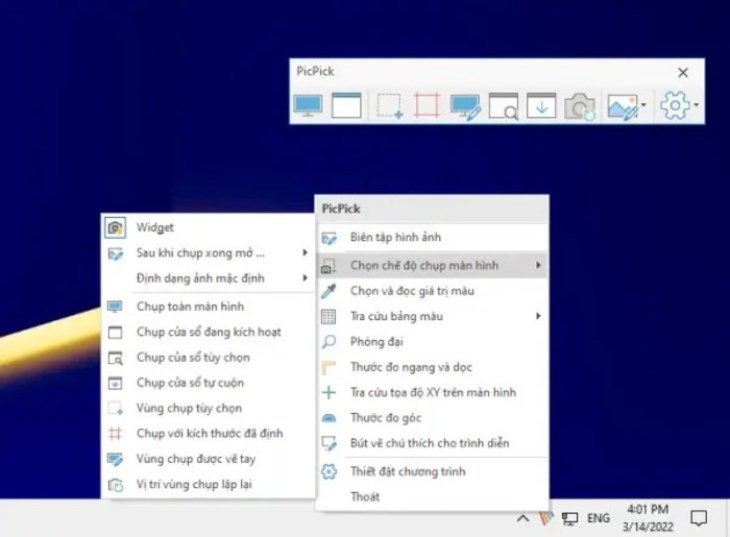 Công cụ PicPick giúp chụp ảnh màn hình máy tính đơn giản hơn