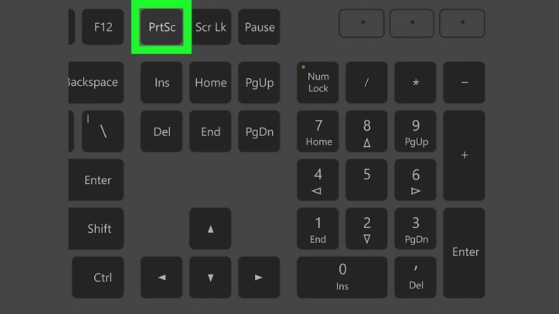 Nhấn phím Prt SC hoặc Print Scr để chụp ảnh màn hình máy tính Dell