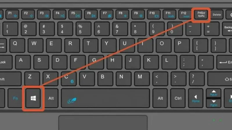 Nhấn tổ hợp phím Windows + Print Screen để chụp ảnh màn hình máy tính