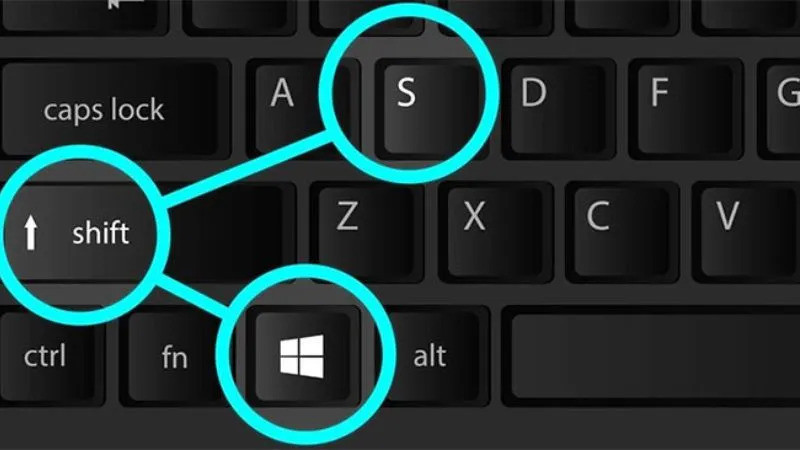 Nhấn tổ hợp phím Shift + Windows + S trên bàn phím