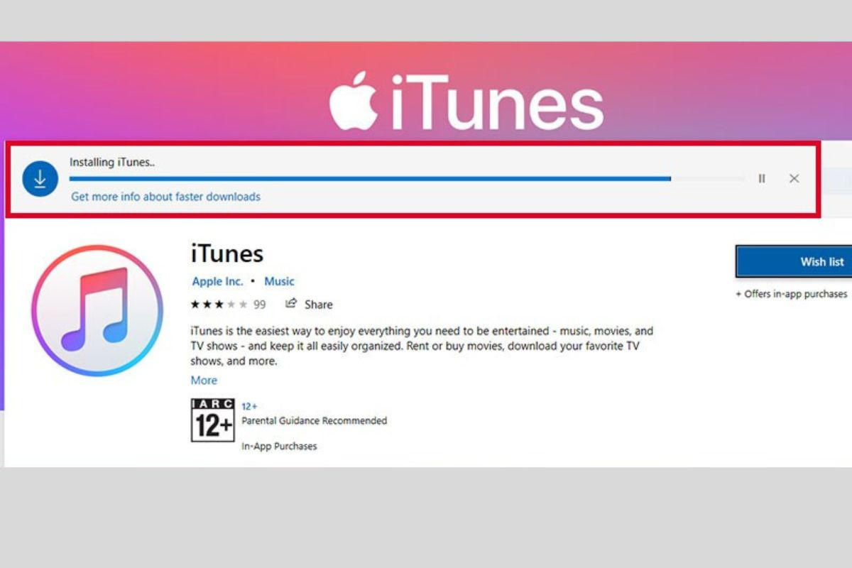 Tải iTunes về máy tính để đồng bộ hóa dữ liệu