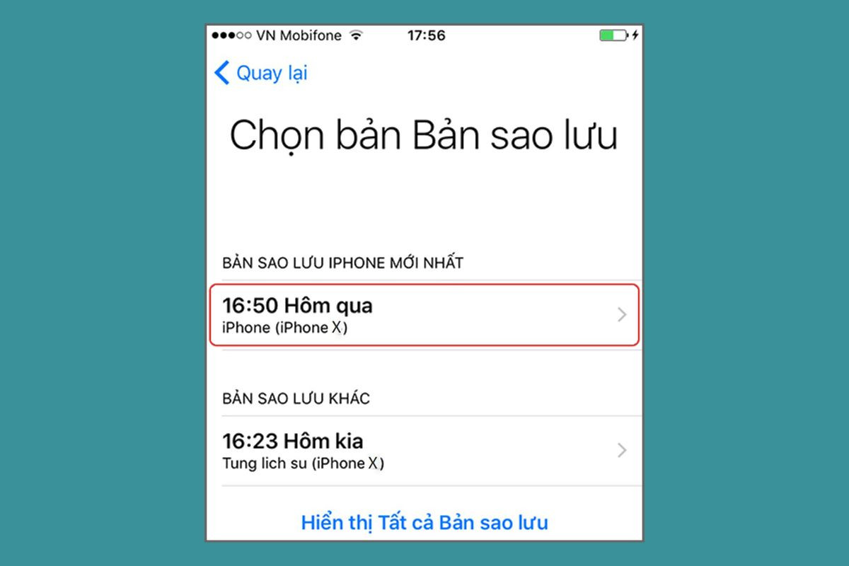 Hoàn thành chuyển dữ liệu từ iPhone cũ sang iPhone bằng iCloud