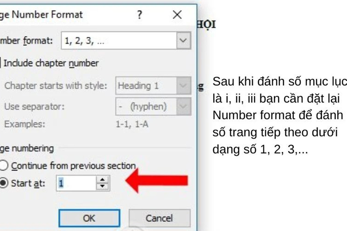 Chọn Page Number sau đó thực hiện giống cách đánh số trang cơ bản để đánh dấu các trang mục lục