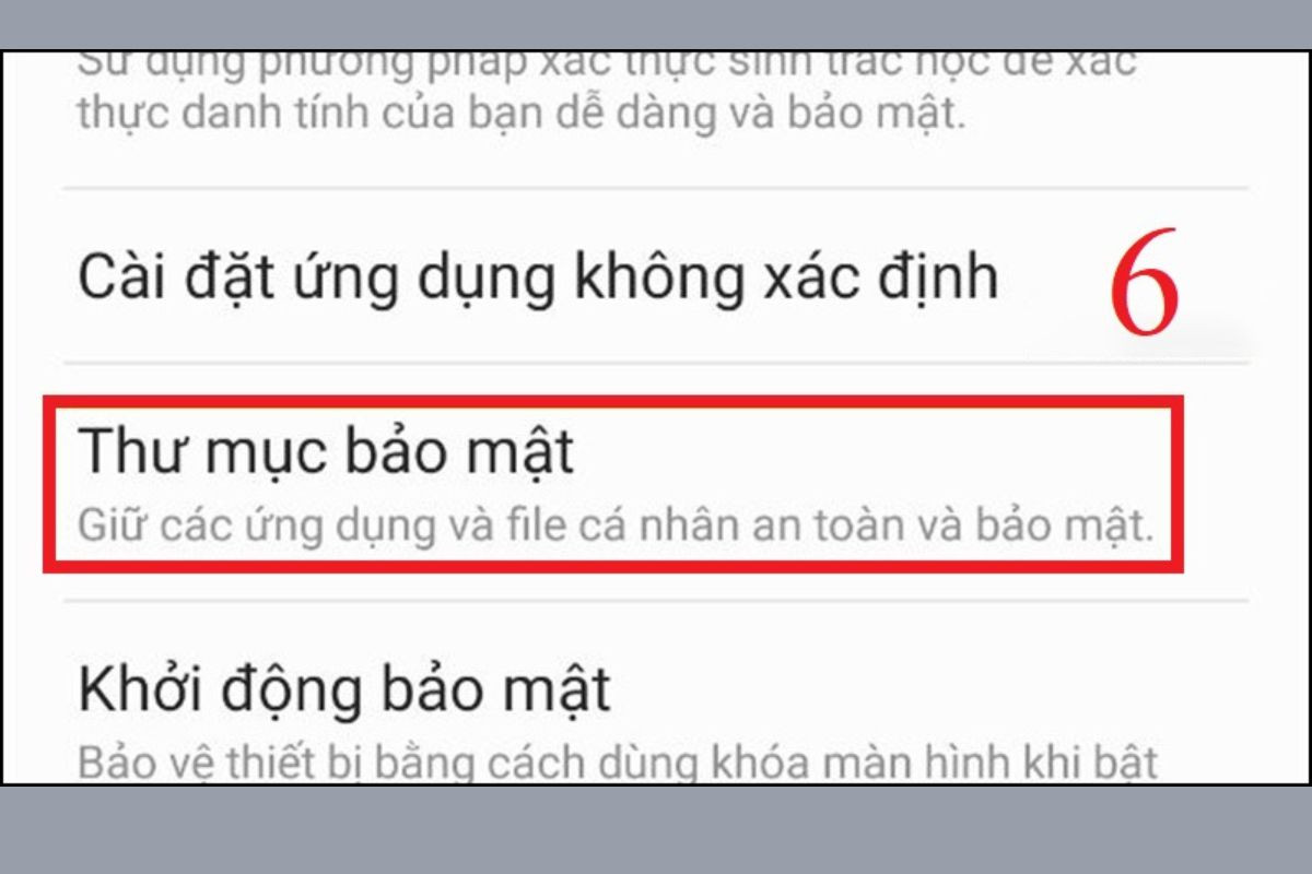 Chọn Thư mục bảo mật (Secure Folder) rồi ấn đồng ý Tạo Thư mục bảo mật