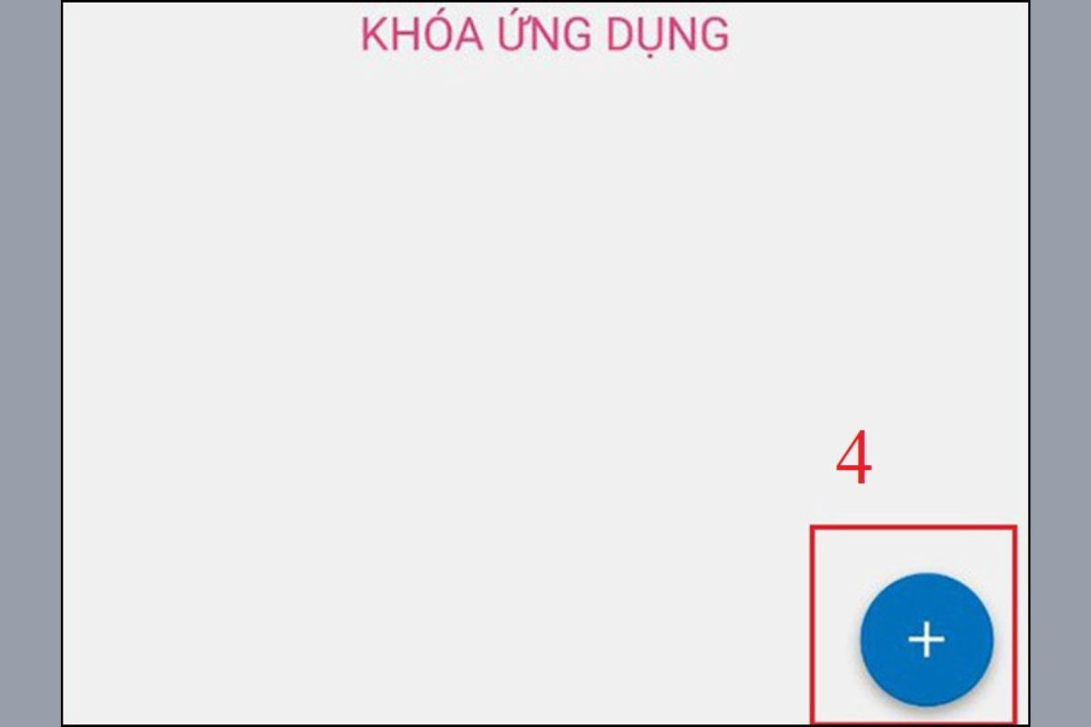 Bấm nút + để thêm ứng dụng cần khóa