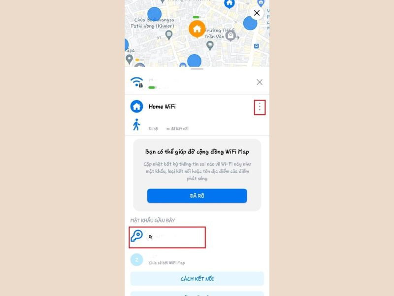 Sử dụng bản đồ để tìm kiếm WiFi