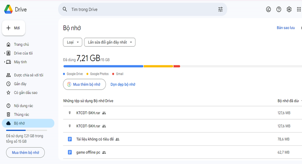 Truy cập tài khoản Google Drive của người dùng