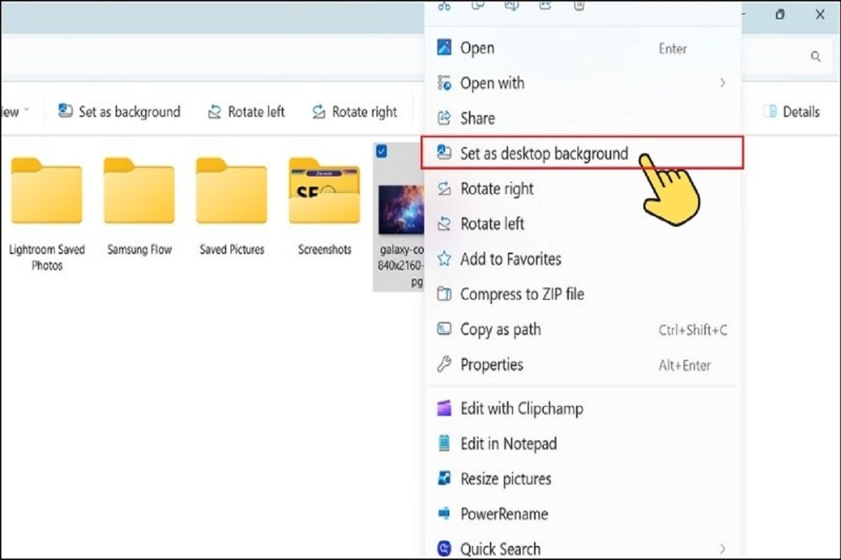 Cách đổi hình nền máy tính Windows 11