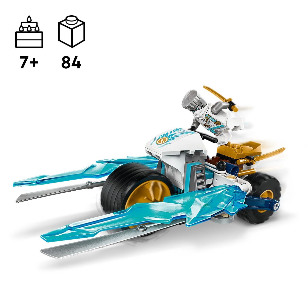 LEGO 71816 Ninjago Zane's Ice Motorcycle Building Toy Set