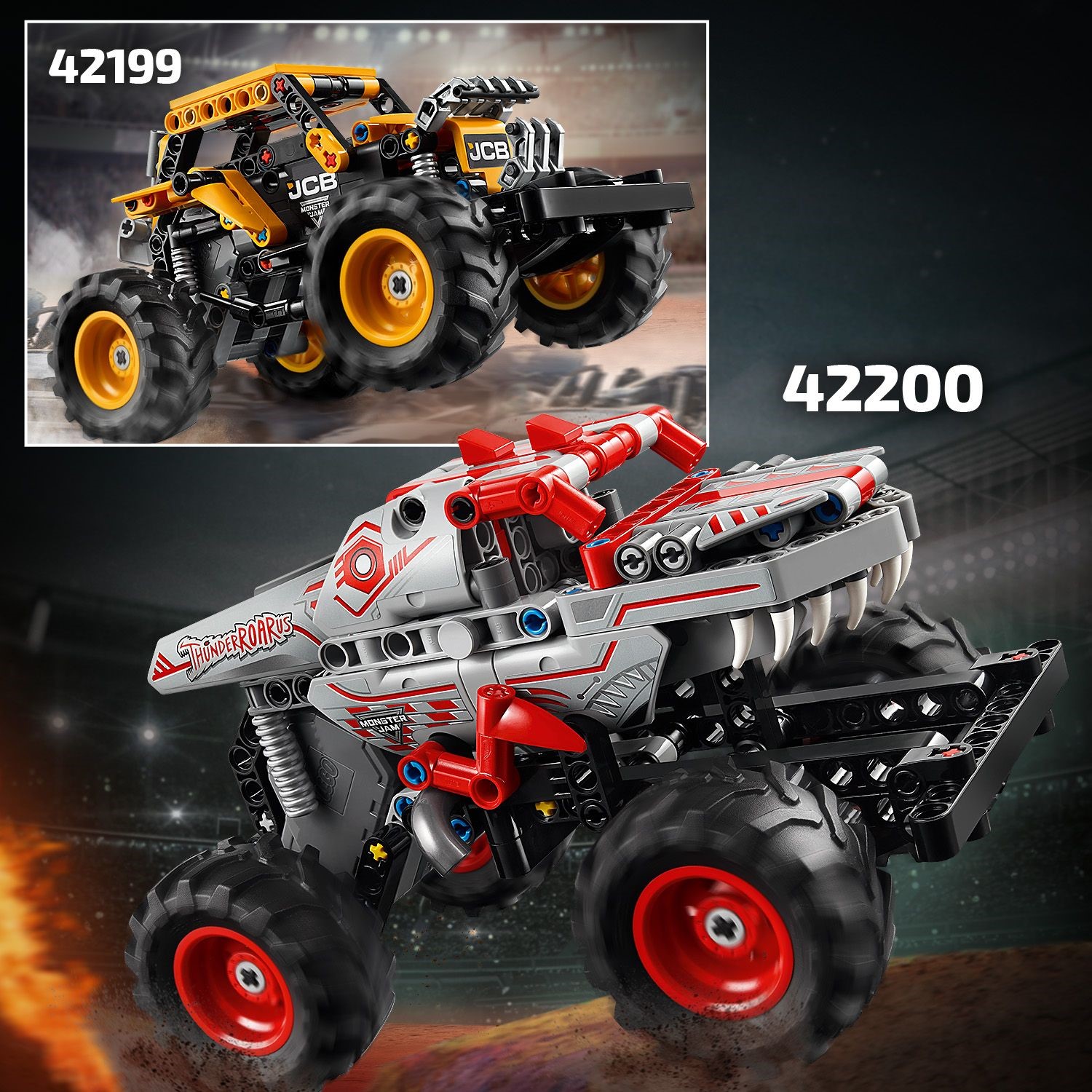 LEGO 42199 Technic Monster Jam DIGatron Pull-Back Building Toy Set