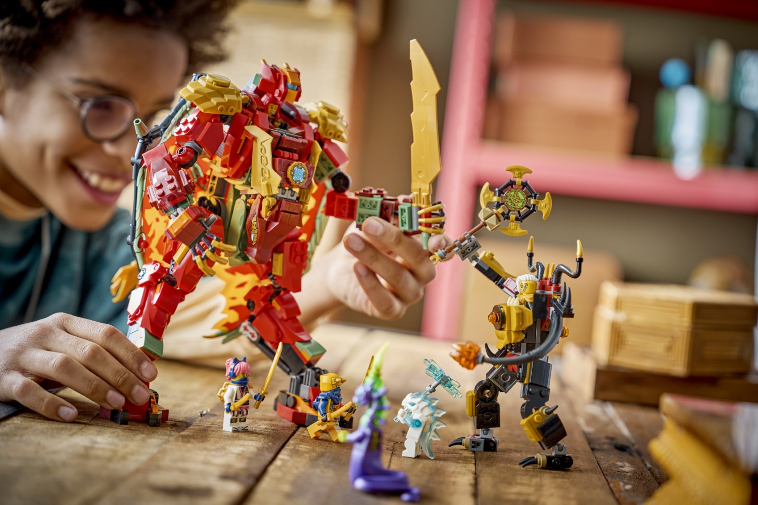 LEGO 71868 Ninjago Wyldfyre's Transforming Dragon Mech Building