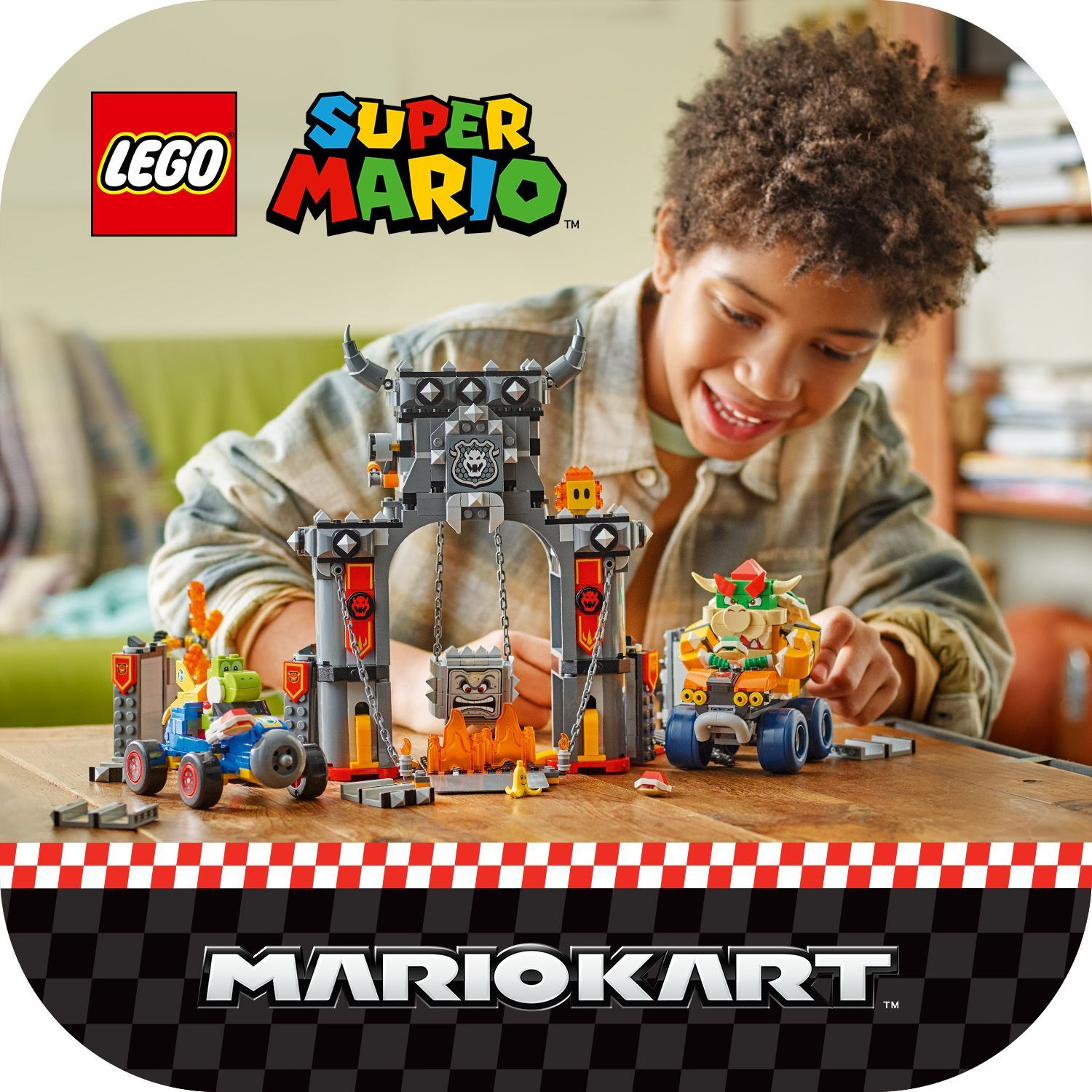 LEGO 72039 Super Mario Mario Kart – Bowser's Castle Building Toy Set