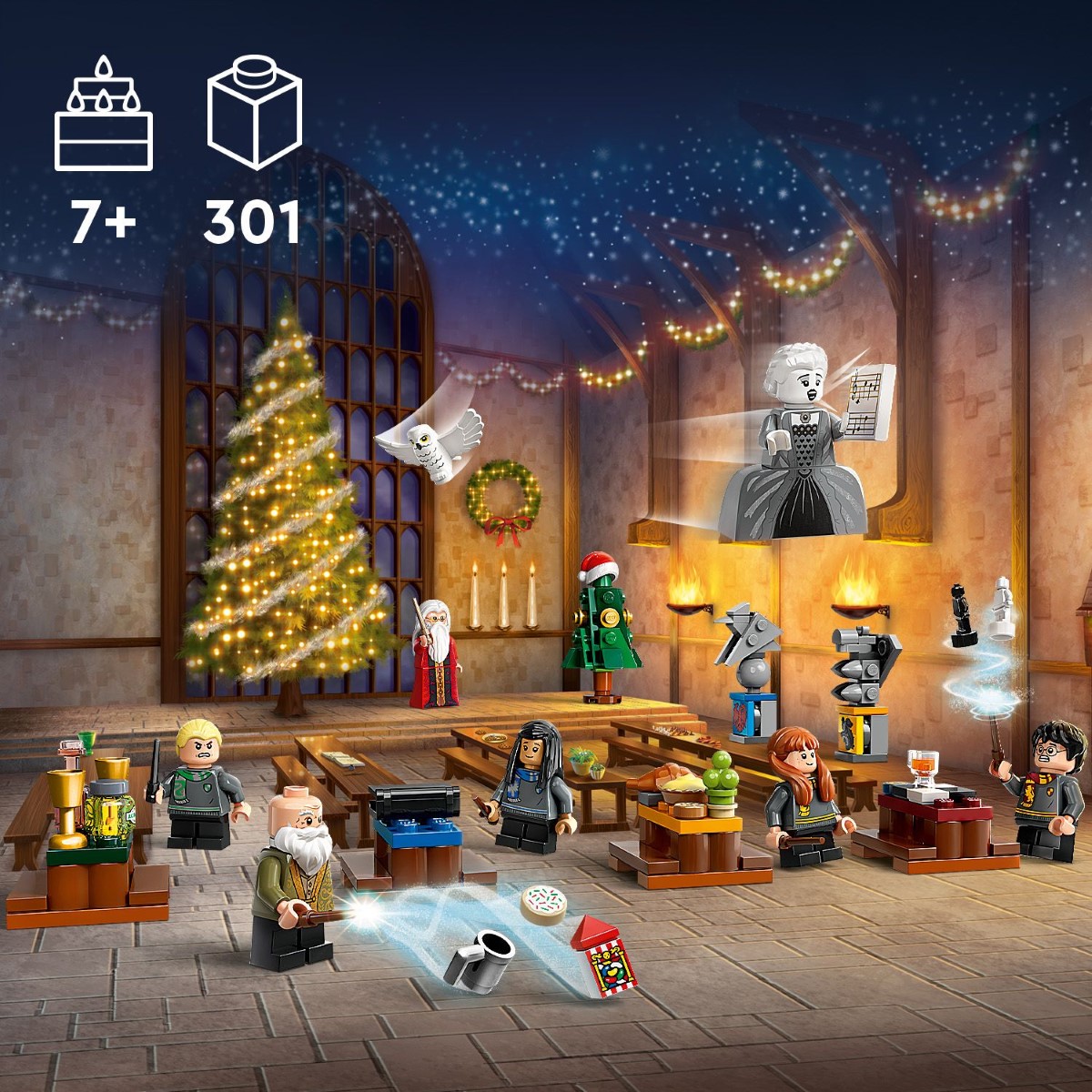 LEGO 76438 Harry Potter Advent Calendar 2024 Building Toy Set (301