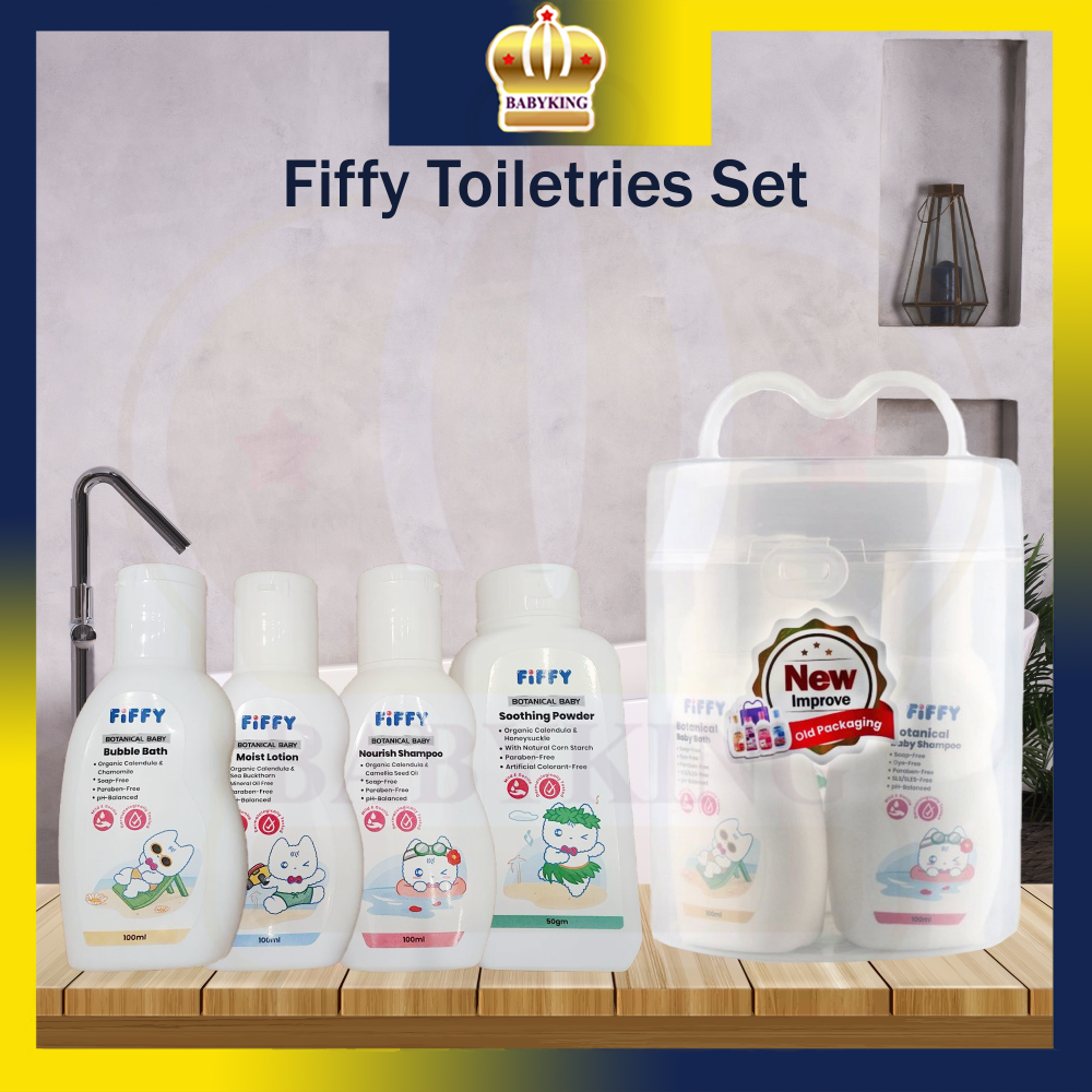 Original Fiffy Baby Toiletries Gift Set (4in1 Box),set mandian bayi