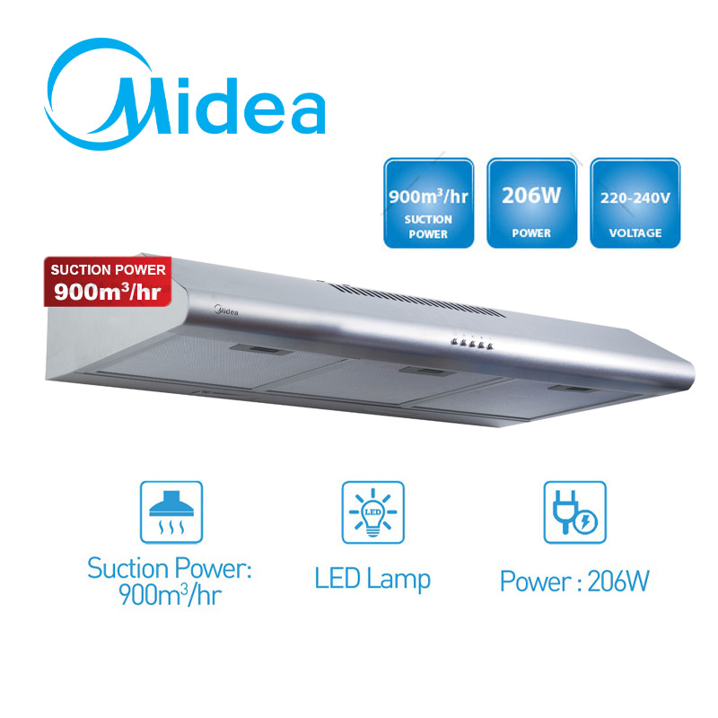 Midea Stainless Steel Slim Hood Cooker - MCH-90F49SS