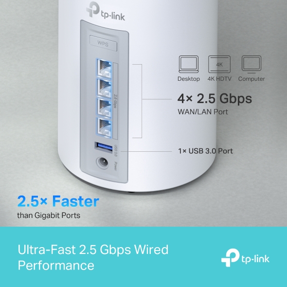 TP-Link Deco BE11000 BE65 二箇セット TP-Link Deco BE65 BE11000 Tri Band Whole Home Mesh WiFi 7 System