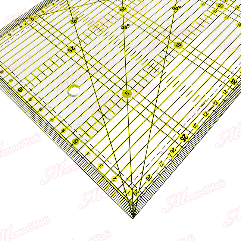 15cm x 30cm Pembaris DIY Patchwork Quilting Ruler