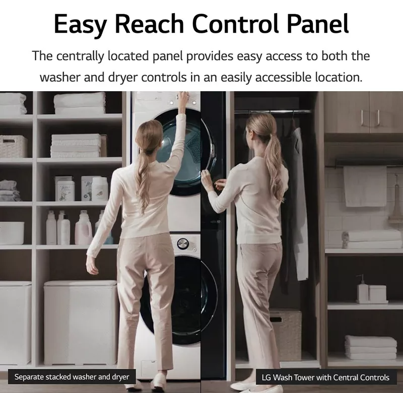 LG 21.0KG/16.0KG Inverter Heat Pump AllInOne Stackable Front Load Fully Washer Dryer WT2116SHB