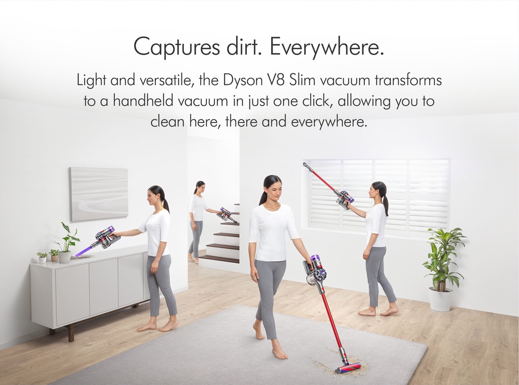 Dyson Stick Vacuum Cleaner V8 Slim Fluffy Plus | Seng Huat