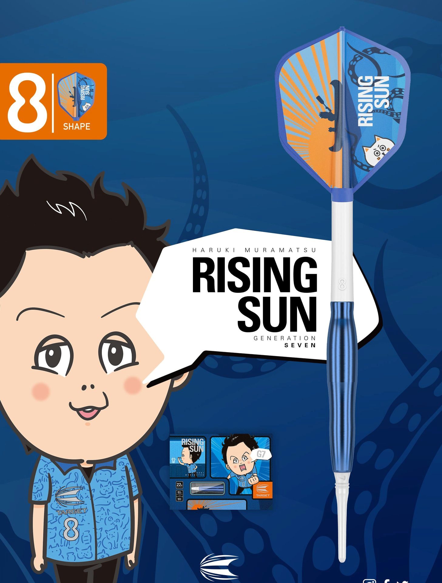 TARGET RISING SUN Gen 7 No Groove (Haruki Muramatsu model