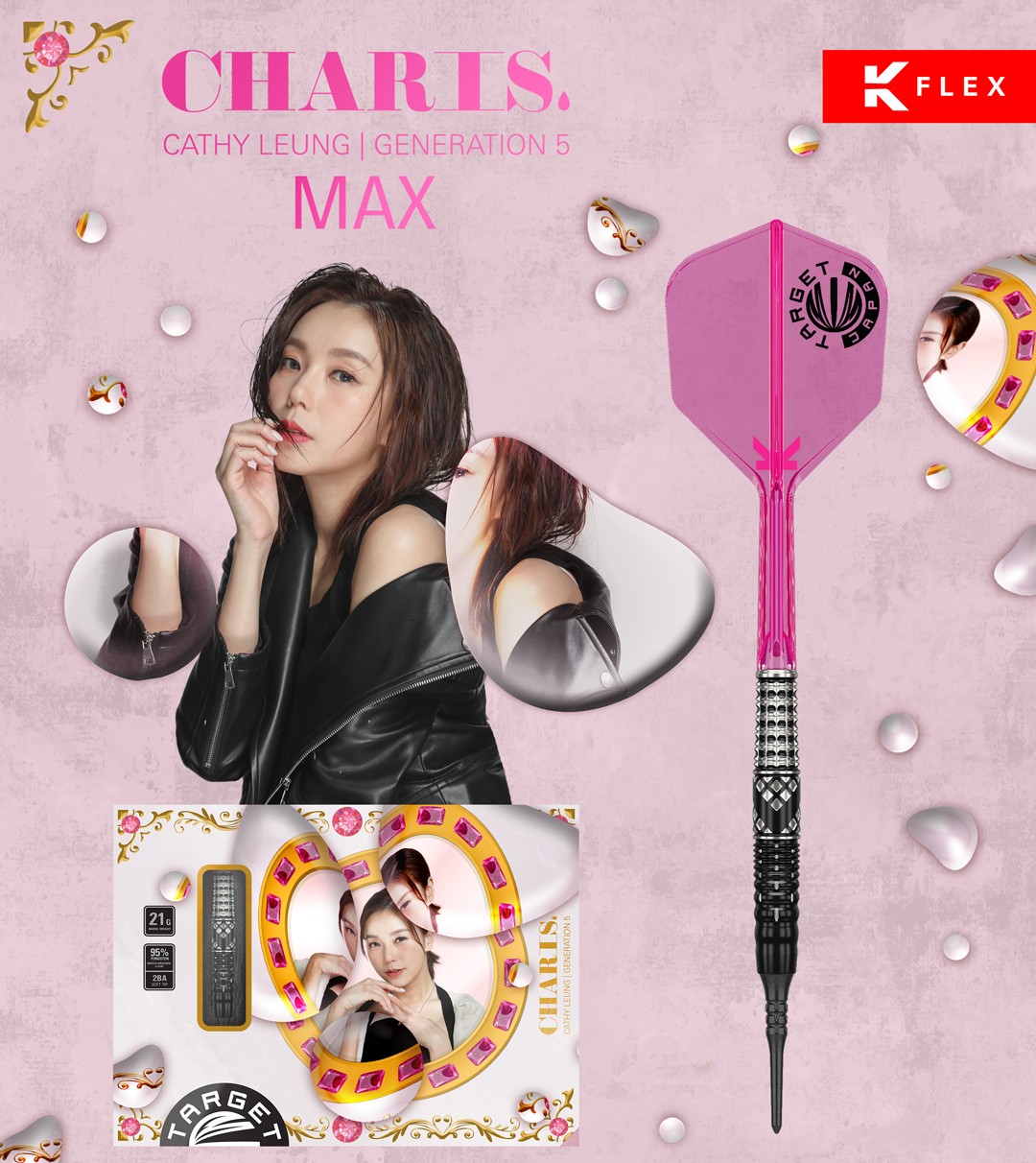 TARGET CHARIS Gen 5 MAX (Cathy Leung model) - TARGET Soft Darts