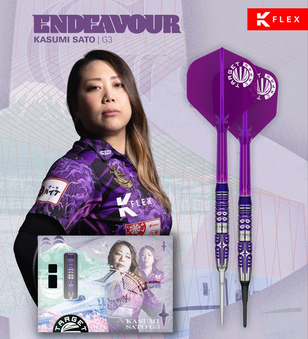 ENDEAVOUR GEN3 ー KASUMI SATO TARGET ENDEAVOUR GEN3 ( Kasumi Sato Model ) - TARGET Soft Darts