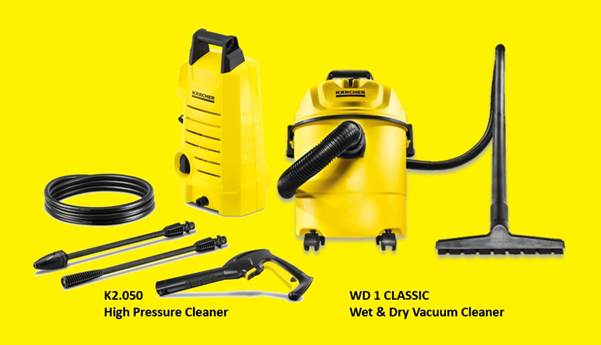 A yellow and black vacuum cleaner</p><br /><p>AI-generated content may be incorrect.