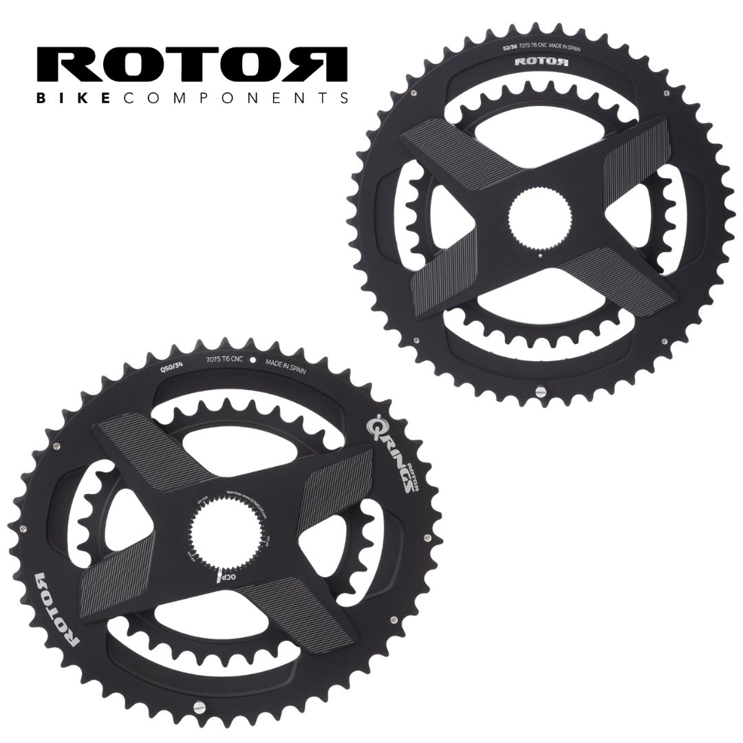 ROTOR　Q-RINGS OVAL SPIDERRING 48t Rotor Q-Rings Direct Mount Road Double Chainring - oval / round