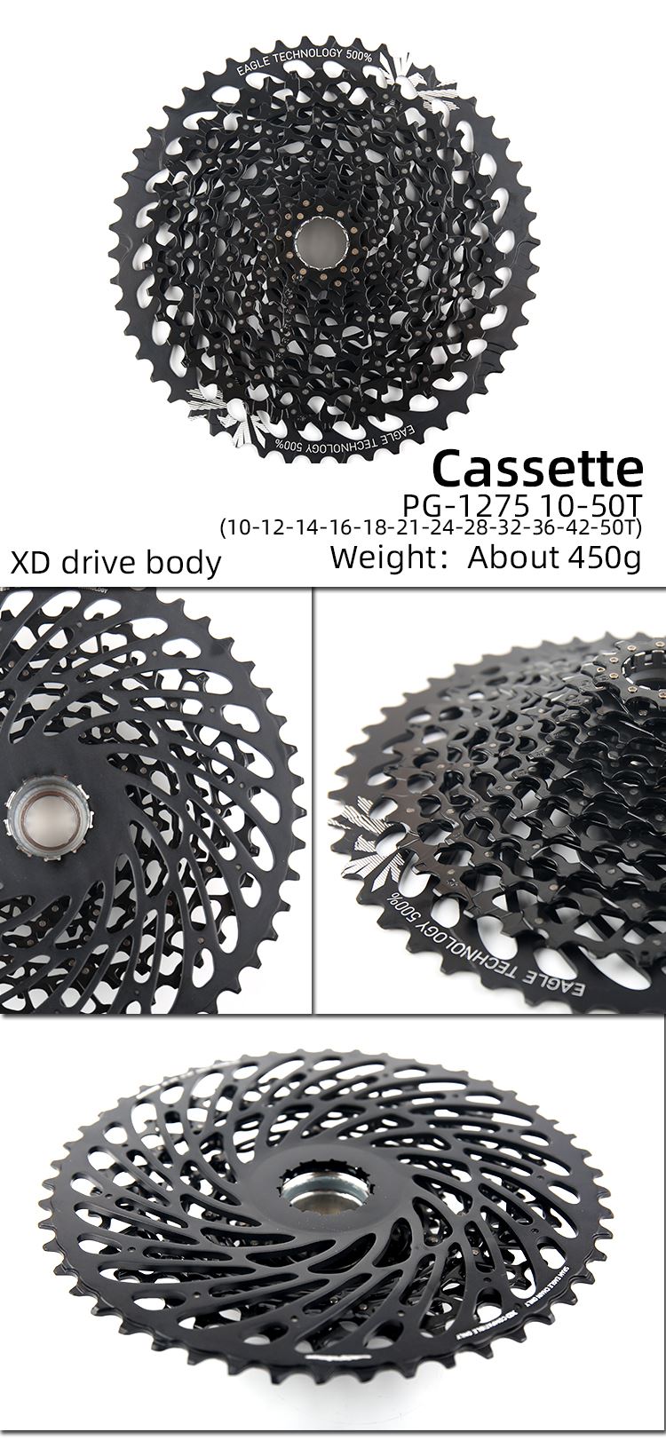 SRAM XX1 GX NX SX EAGLE AXS XG 1299 12 Speed 10-50T Cassette MTB