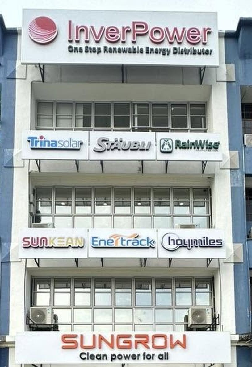 InverPower headquarters shopfront in Pusat Bandar Puchong, Selangor, with brand signage