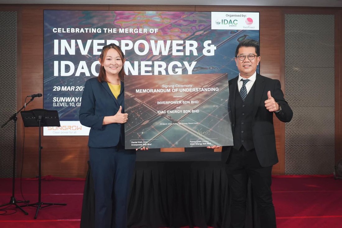 InverPower and IDAC Energy signing the memorandum of understanding, Sunway Resort Hotel, 29 March 2024