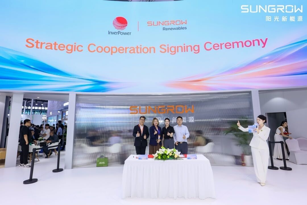 InverPower and Sungrow Renewables strategic cooperation agreement signing, 4 June 2026