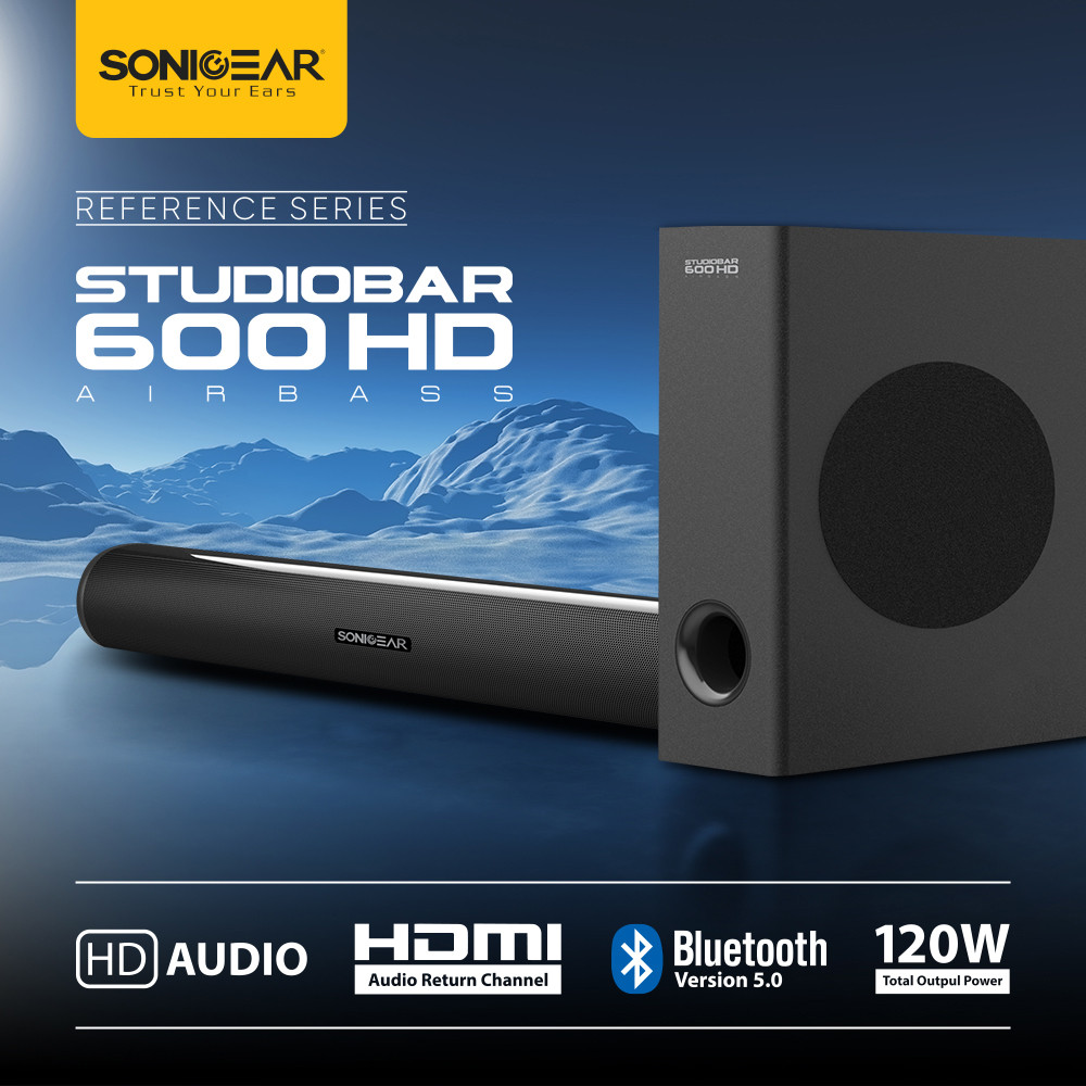 Sonicgear STUDIOBAR 600 HD Airbass Bluetooth Speaker