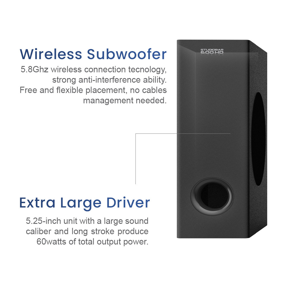 Sonicgear STUDIOBAR 600 HD Airbass Bluetooth Speaker