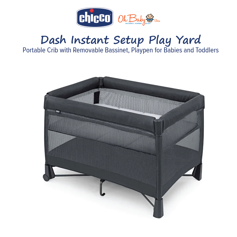 Chicco Dash Instant Setup Play Yard, Portable Crib with Removable