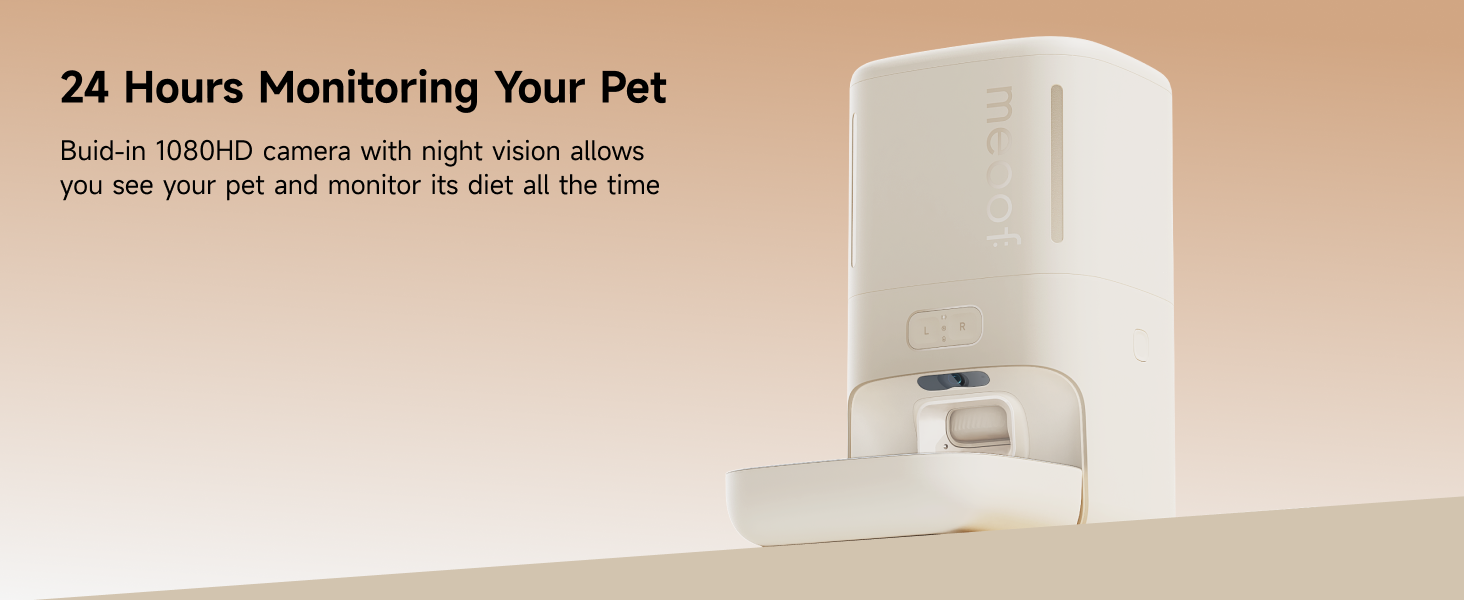 automatic cat feeder with camera