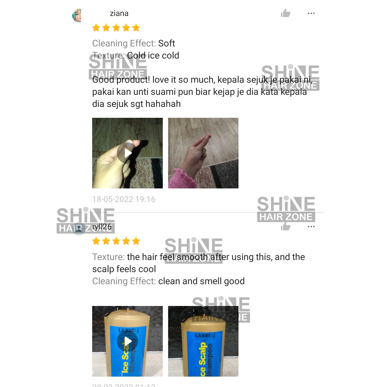 Review pelanggan syampu L'ABBELL Ice Scalp sejuk dan anti minyak buih halus