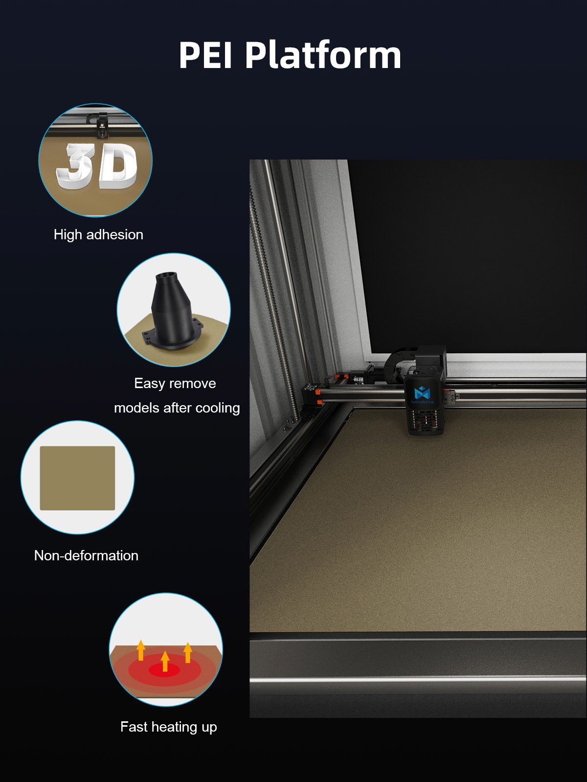 Mingda md 600 pro high speed printer 350c max temp self levelling large print volume printer 60cm x 60cm x 60cm industrial printer (request quotation)