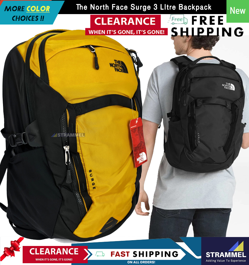 north face backpack 3 pockets