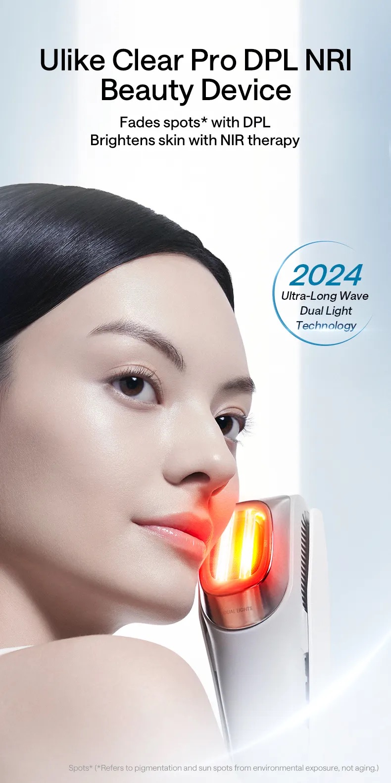 Ulike Clear Pro Brighten DPL NRI Beauty Device for skincare Facial