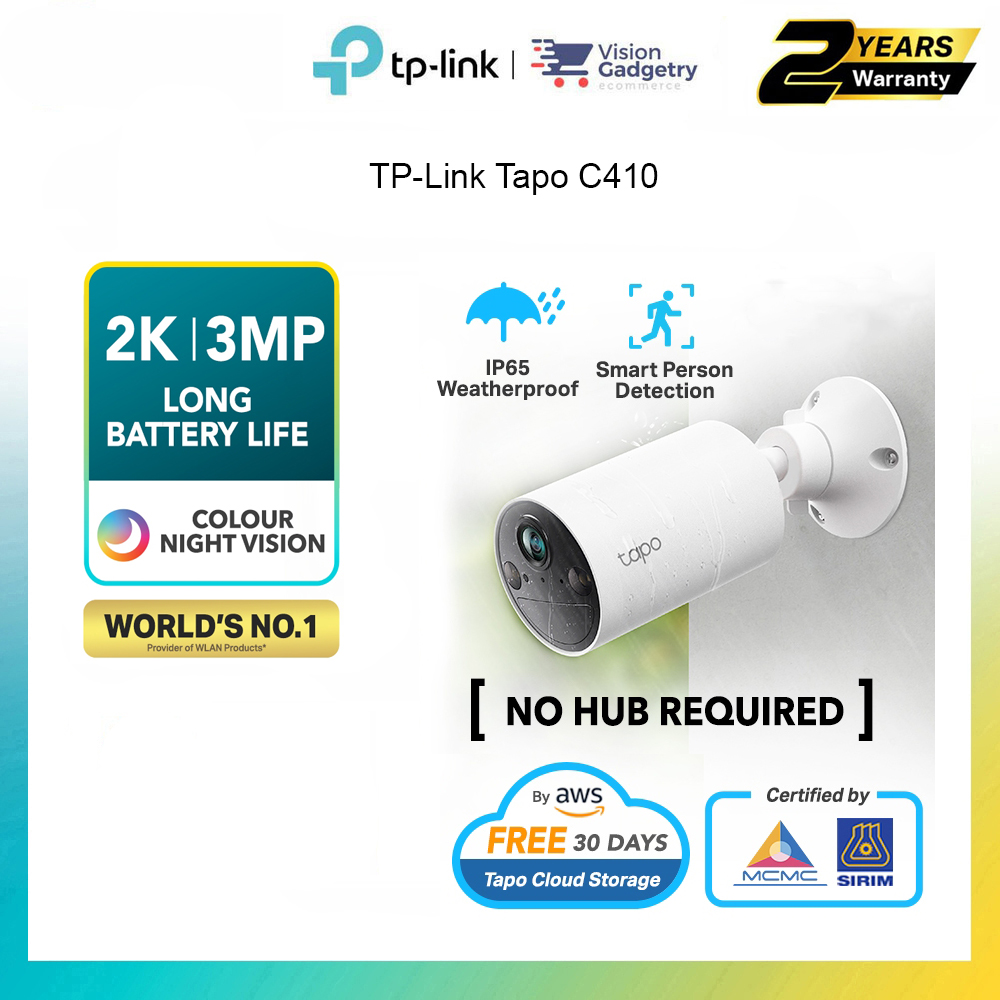 TP-Link Tapo C410 KIT Solar-Powered Security Camera Kit 2K Camera