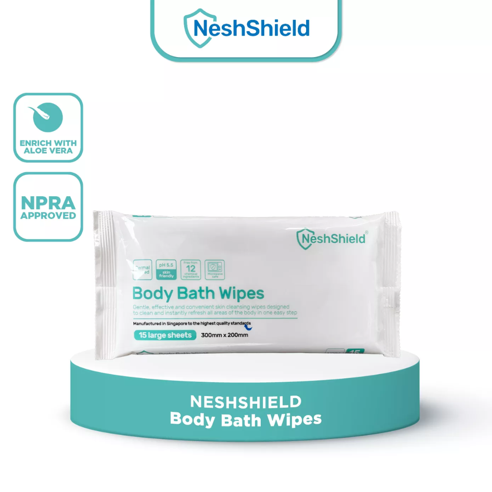 NeshShield Body Bath Wipes 15s/pack WholesomeLiving.my