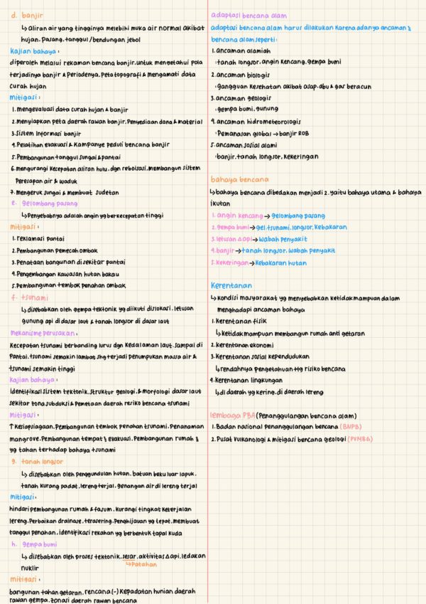 Ambisnotes | Mitigasi Bencana Alam Kelas 11 - Ambisnotes