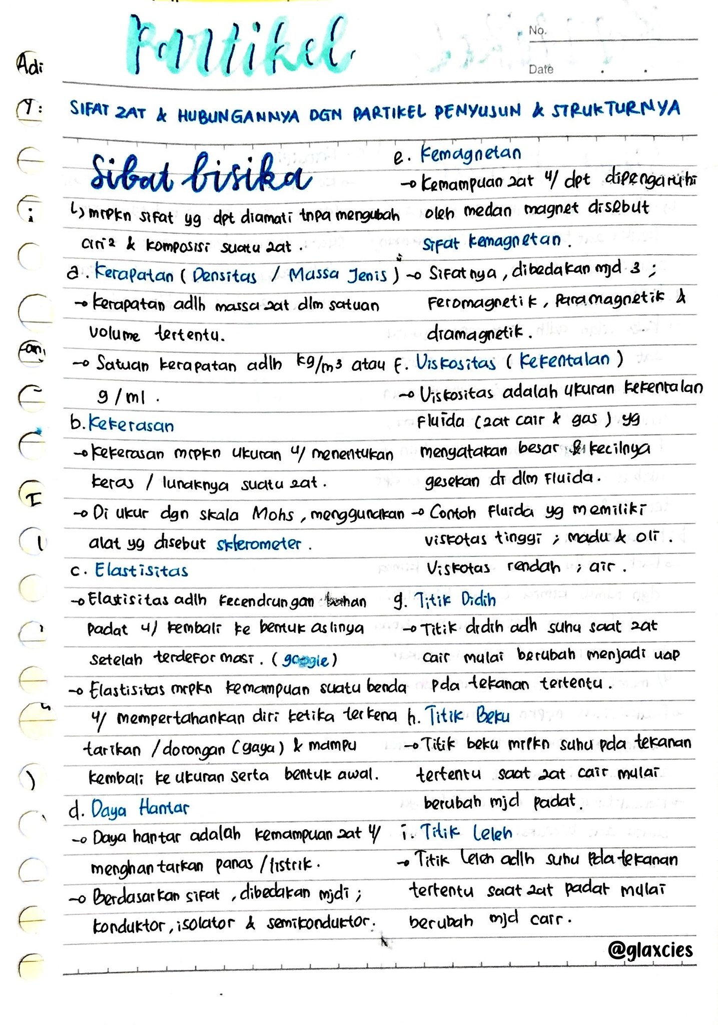 Ambisnotes | Partikel Penyusun Benda dan Makhluk Hidup Kelas 9 - Ambisnotes