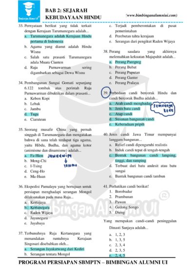 Ambisnotes | Soal Sejarah Kebudayaan Hindu - Ambisnotes
