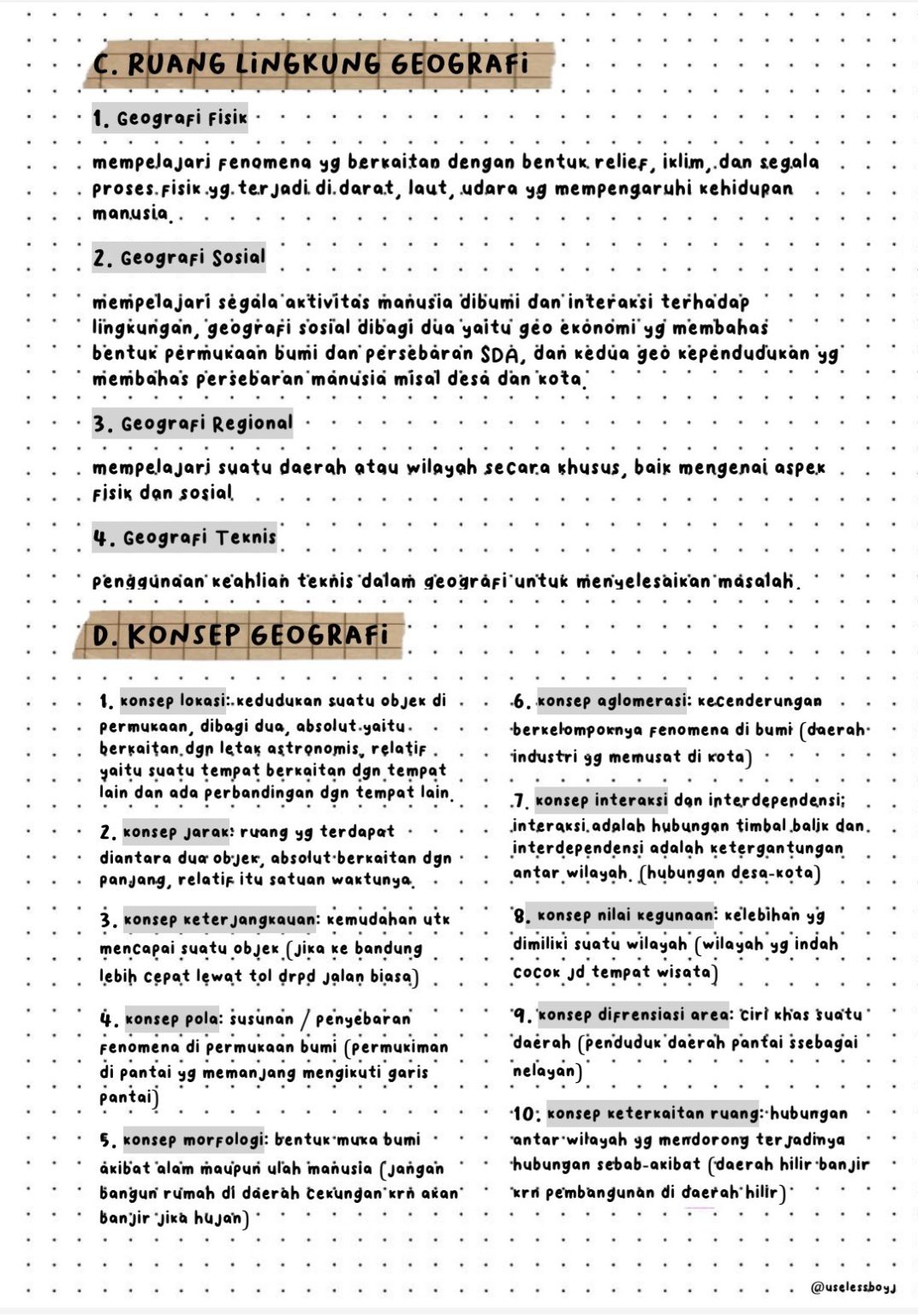 Ambisnotes | Catatan Geografi tentang Pengetahuan Dasar Geografi